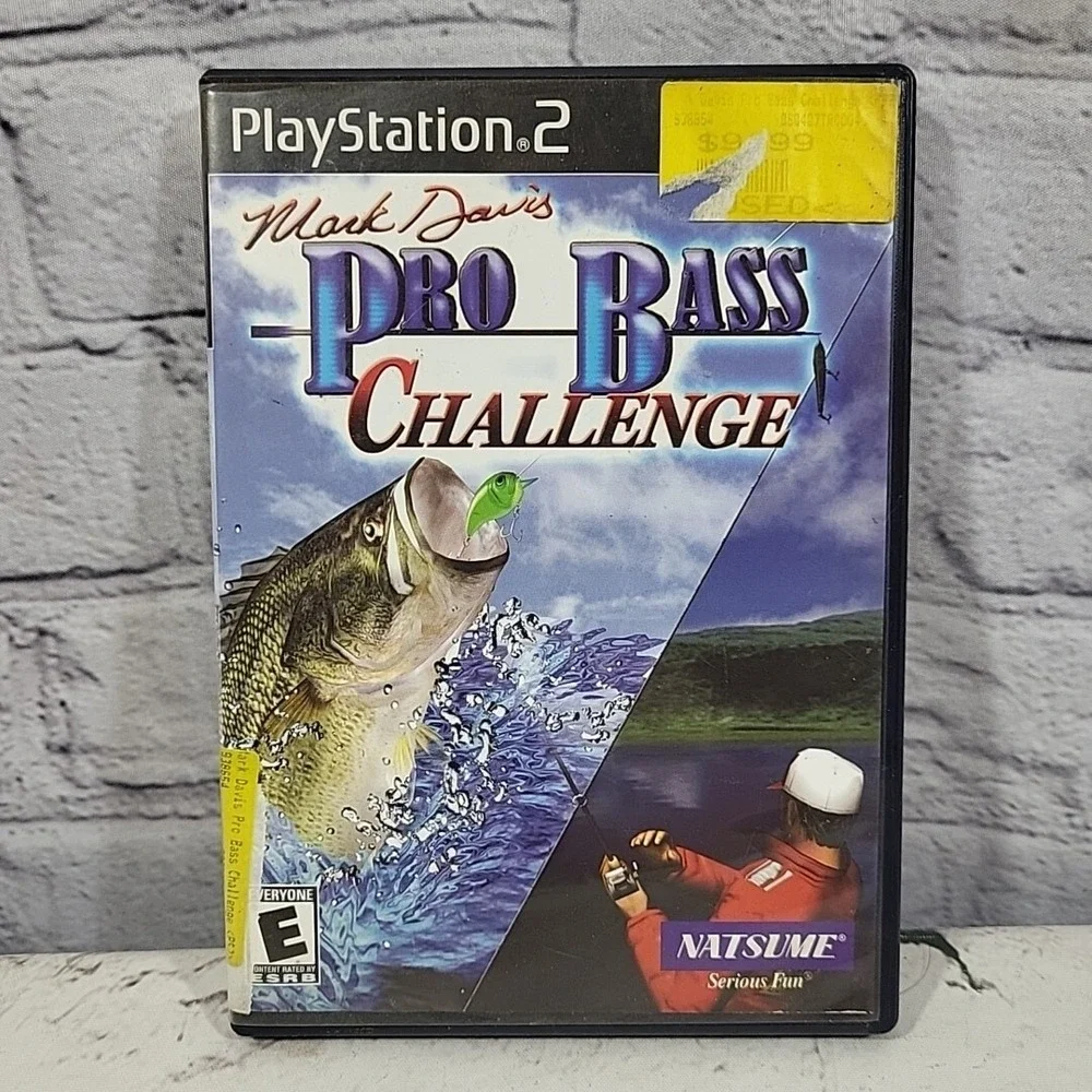 Playstation 2 PS2 Mark Davis Pro Bass Challenge Video Games Cib Complete